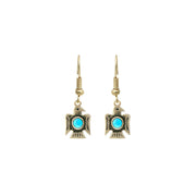 Burnished Gold Thunderbird Earrings