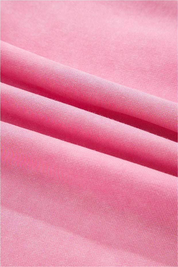 Bonbon Waffle Bowknot Patchwork Graphic Mineral Wash Plus Size Sweatshirt