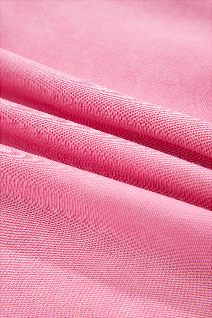 Bonbon Waffle Bowknot Patchwork Graphic Mineral Wash Plus Size Sweatshirt