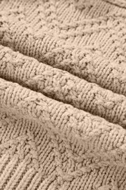 Smoke Gray Pearl Embellished Button Front V Neck Sweater Cardigan