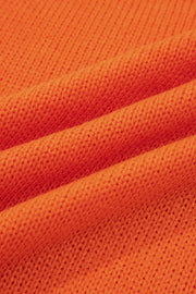 Flamingo Halloween Spooky Face Hollowed Pattern Casual Sweater