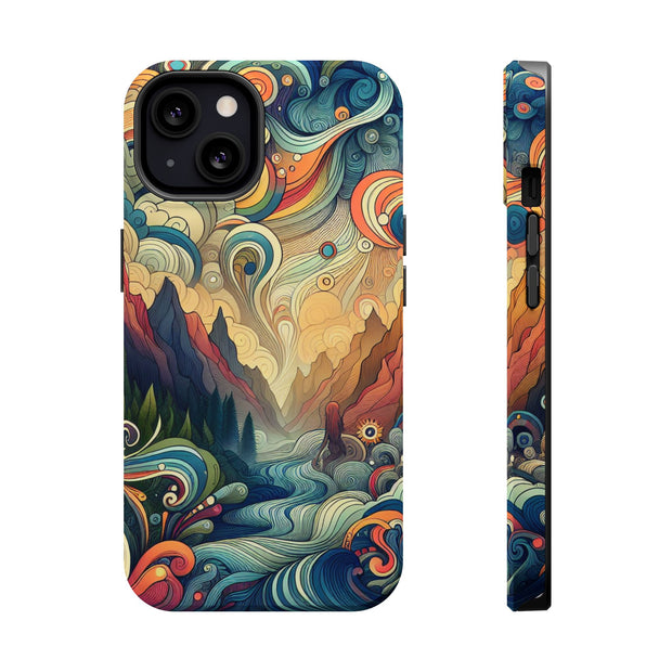 FASHION JUNKY - Groovy Psychedelic Magnetic Tough Phone Case