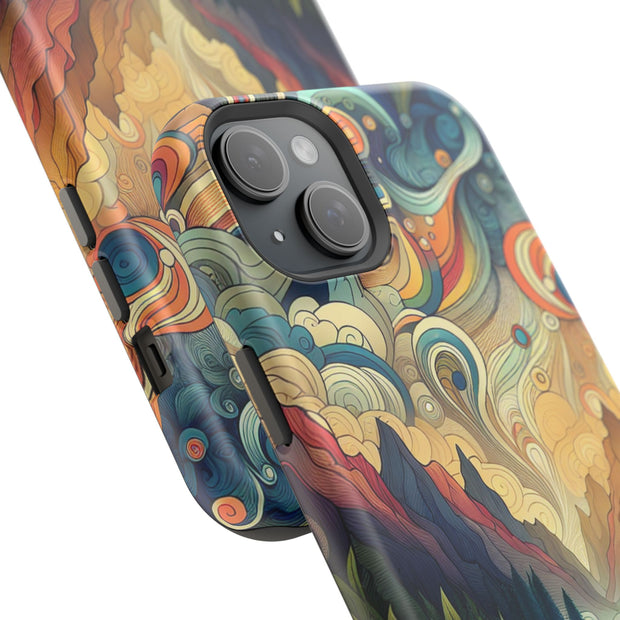 FASHION JUNKY - Groovy Psychedelic Magnetic Tough Phone Case