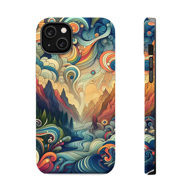 FASHION JUNKY - Groovy Psychedelic Magnetic Tough Phone Case