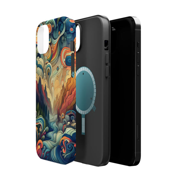 FASHION JUNKY - Groovy Psychedelic Magnetic Tough Phone Case