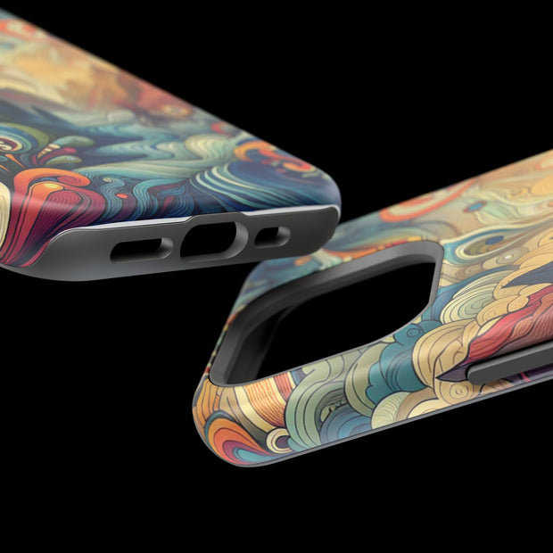 FASHION JUNKY - Groovy Psychedelic Magnetic Tough Phone Case