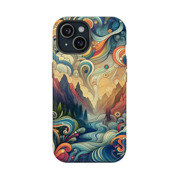 FASHION JUNKY - Groovy Psychedelic Magnetic Tough Phone Case