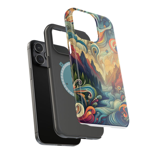 FASHION JUNKY - Groovy Psychedelic Magnetic Tough Phone Case