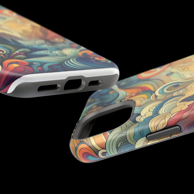 FASHION JUNKY - Groovy Psychedelic Magnetic Tough Phone Case