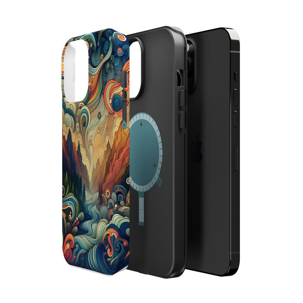 FASHION JUNKY - Groovy Psychedelic Magnetic Tough Phone Case