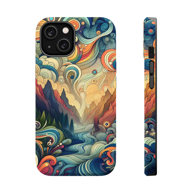 FASHION JUNKY - Groovy Psychedelic Magnetic Tough Phone Case