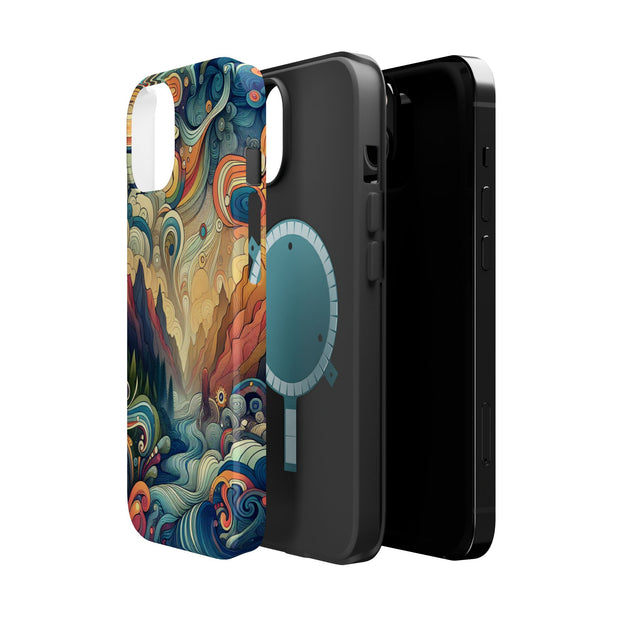 FASHION JUNKY - Groovy Psychedelic Magnetic Tough Phone Case