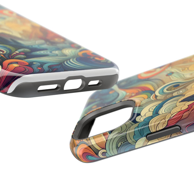 FASHION JUNKY - Groovy Psychedelic Magnetic Tough Phone Case