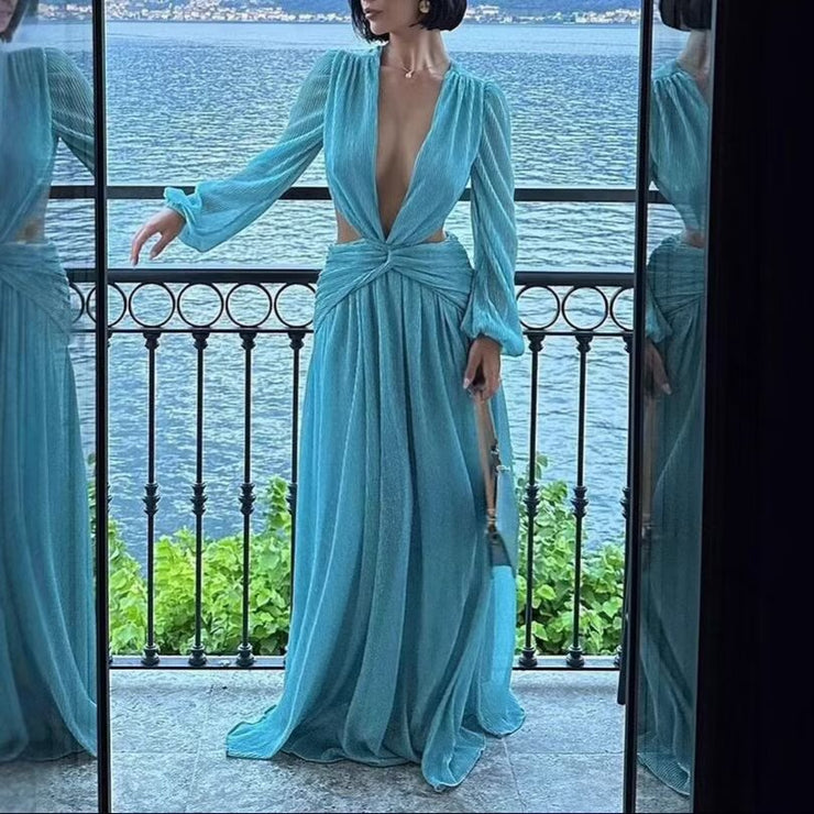 atmosphere maxi dress Beach Vacation Sexy Women Summer Cropped Outfit Solid Color Seaside Dress Size:18.5 2XL 36-37 For a timeless fit 0901-0915>3 Sorority Dresses For Fraternity