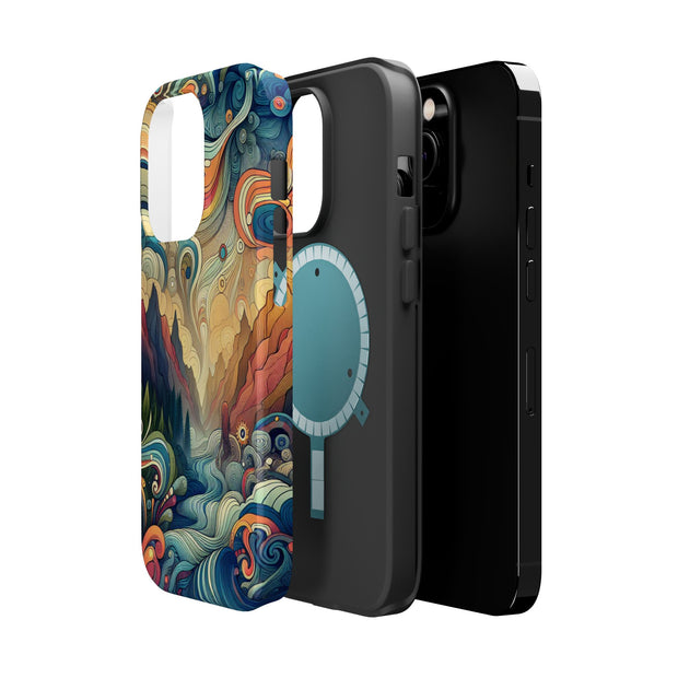 FASHION JUNKY - Groovy Psychedelic Magnetic Tough Phone Case