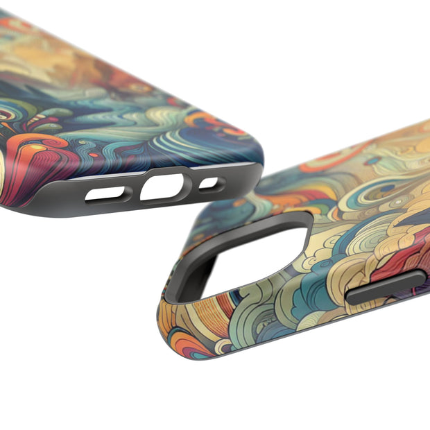 FASHION JUNKY - Groovy Psychedelic Magnetic Tough Phone Case