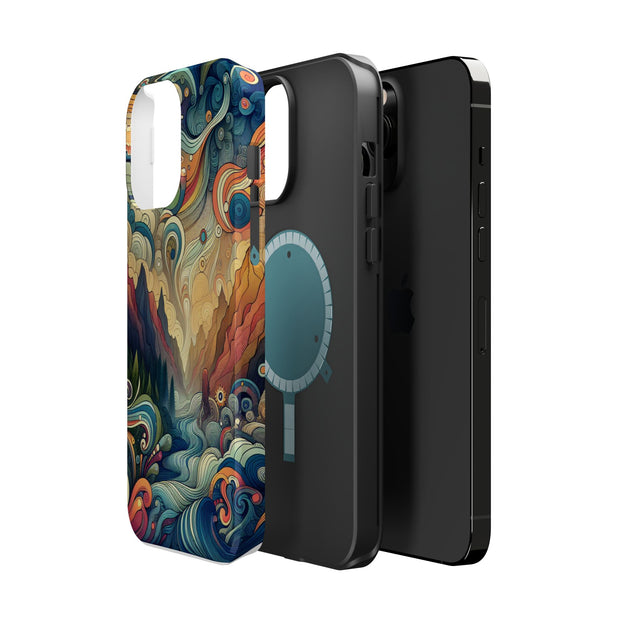 FASHION JUNKY - Groovy Psychedelic Magnetic Tough Phone Case