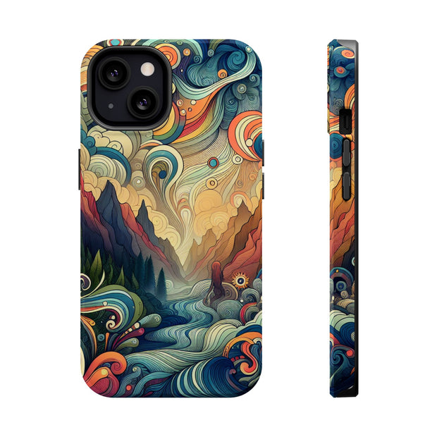 FASHION JUNKY - Groovy Psychedelic Magnetic Tough Phone Case