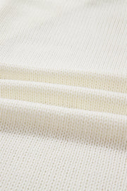 White Pumpkin Print Open Front Drop Shoulder Midi Cardigan