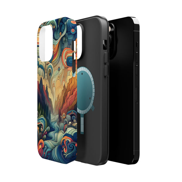 FASHION JUNKY - Groovy Psychedelic Magnetic Tough Phone Case