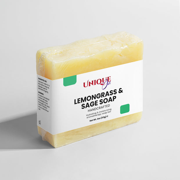 UNIQUE OILS Lemongrass & Sage Soap
