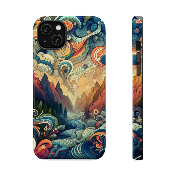 FASHION JUNKY - Groovy Psychedelic Magnetic Tough Phone Case