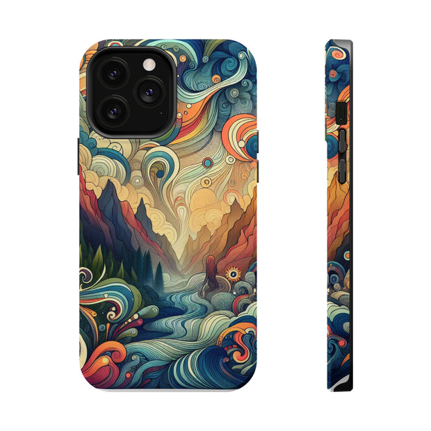 FASHION JUNKY - Groovy Psychedelic Magnetic Tough Phone Case