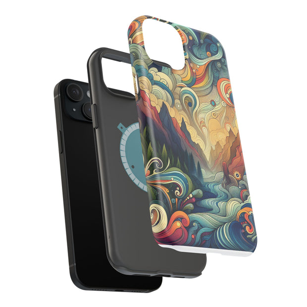 FASHION JUNKY - Groovy Psychedelic Magnetic Tough Phone Case