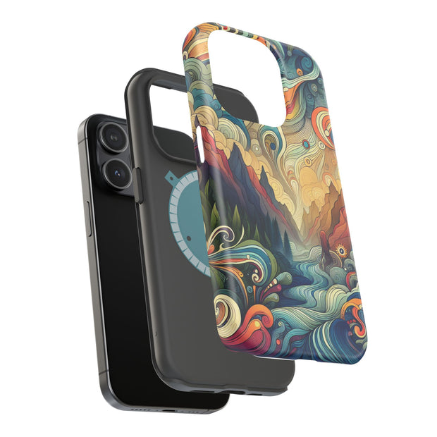 FASHION JUNKY - Groovy Psychedelic Magnetic Tough Phone Case