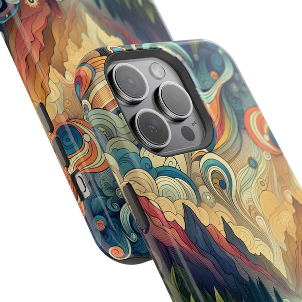 FASHION JUNKY - Groovy Psychedelic Magnetic Tough Phone Case