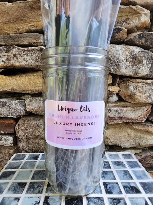 Unique Oils Luxury Incense - French Lavender (Pack of 10)