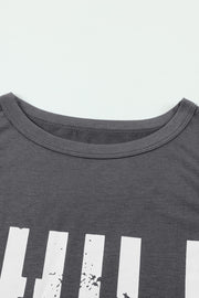 Camiseta sin mangas con estampado gráfico CHILL en gris