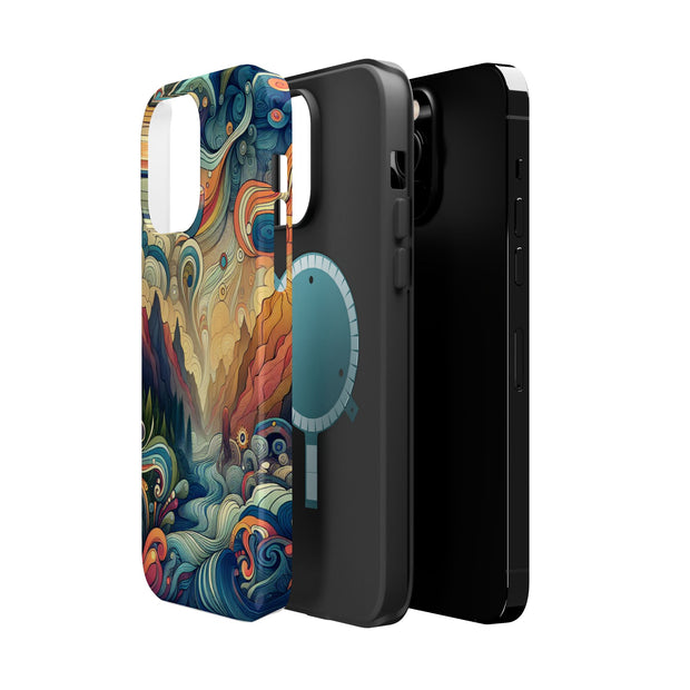 FASHION JUNKY - Groovy Psychedelic Magnetic Tough Phone Case