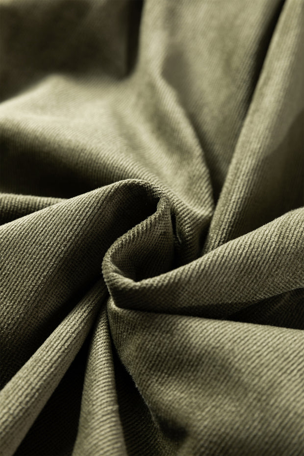 Black Ribbed Knit Slim Bodice Contrast Flared Skirt Patchwork Belted Dress