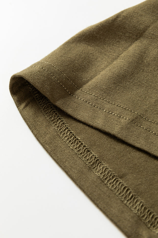 Green Lightweight Long Sleeve Open Front Duster Cardigan