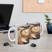 I Love You Latte Ceramic Mug 11 oz or 15 oz Romantic Gift for Coffee Lovers