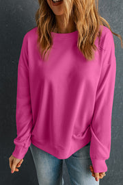 Bonbon Solid Classic Crewneck Pullover Sweatshirt