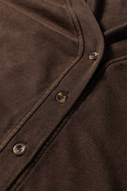 Coffee Button Front V Neck Casual Cardigan