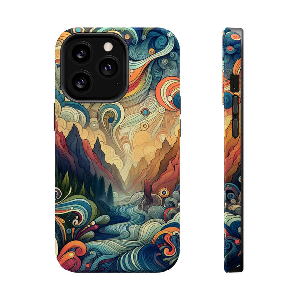 FASHION JUNKY - Groovy Psychedelic Magnetic Tough Phone Case