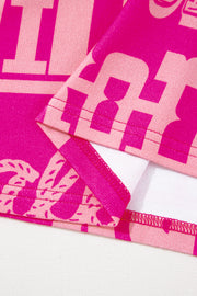 Rose Howdy Cowboy Letter Printed Western Fashion Tee