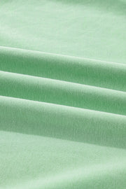 Moonlight Jade Color Block Striped Patchwork Collar V Neck Plus Size Sweatshirt