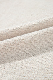 Parchment Pearl Beaded High Neck Bodycon Sweater Dress