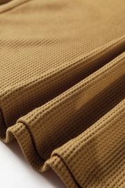 Chestnut Lace Long Sleeve Textured Pullover