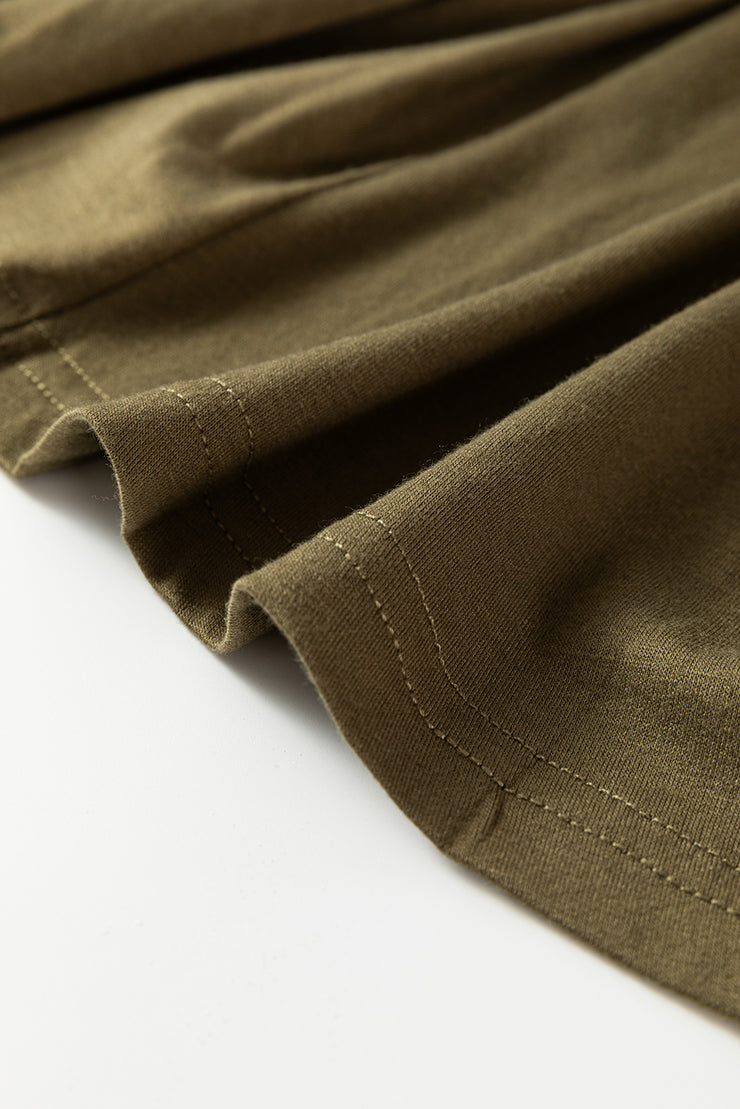 Green Lightweight Long Sleeve Open Front Duster Cardigan