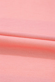 Light Blue Colorblock Striped Drop Shoulder Loose Top