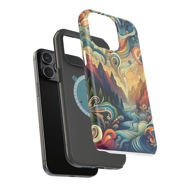FASHION JUNKY - Groovy Psychedelic Magnetic Tough Phone Case