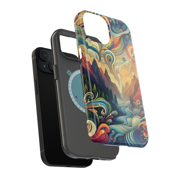 FASHION JUNKY - Groovy Psychedelic Magnetic Tough Phone Case