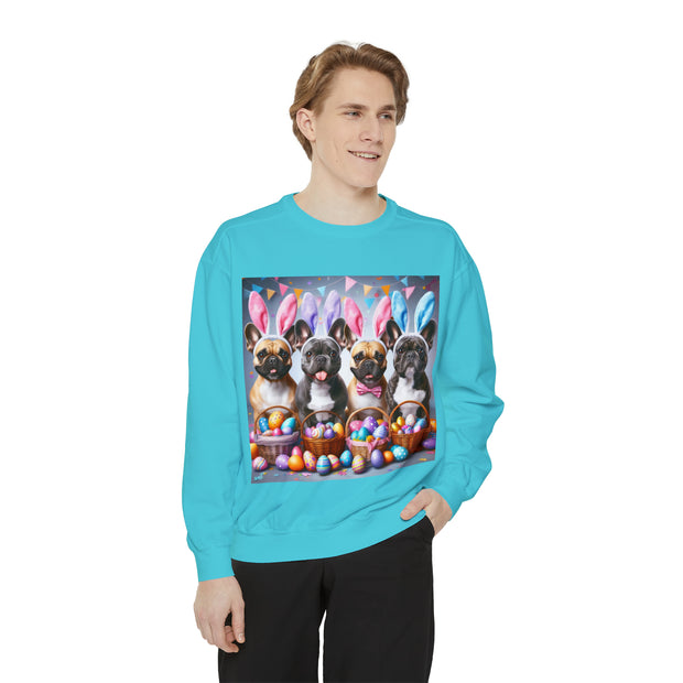 Dog Easter Sweatshirt, Easter Day French Bulldog Shirt, Dog Lover Easter Sweatshirt, Dog Lover Gift, French Bulldog Mom Shirt