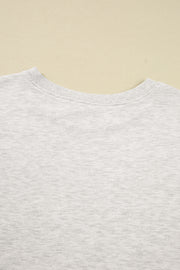 Blue Vintage Washed GAME DAY Graphic Baggy Sweatshirt