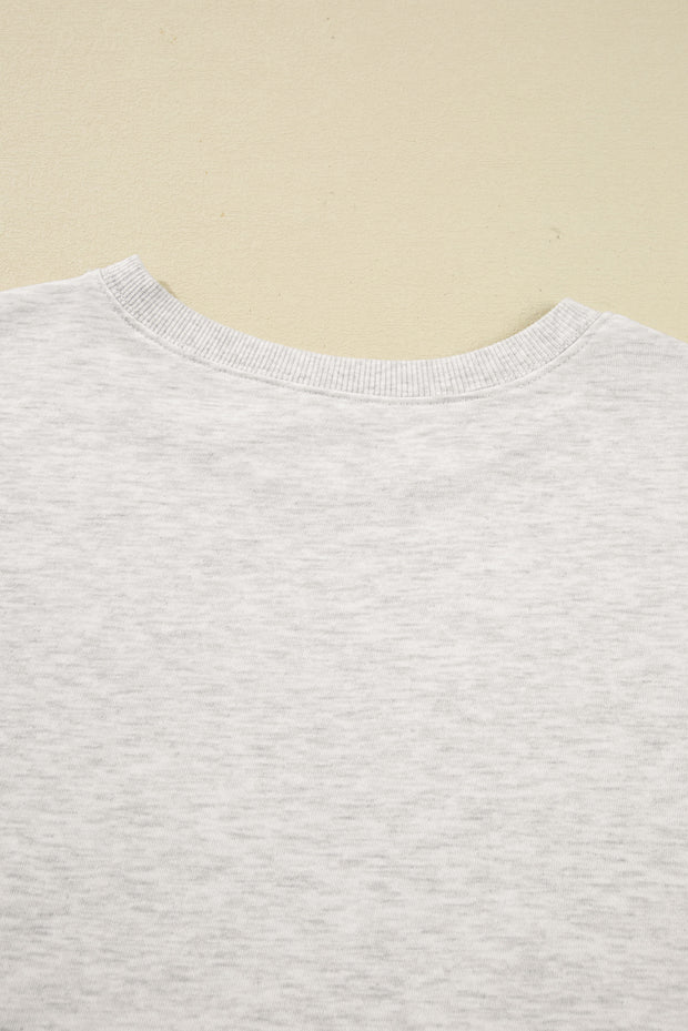 Blue Vintage Washed GAME DAY Graphic Baggy Sweatshirt